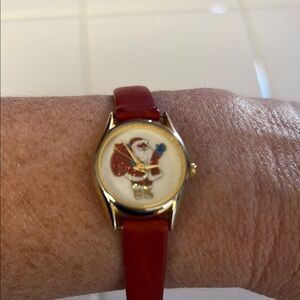 Ladies Santa watch with new battery EUC